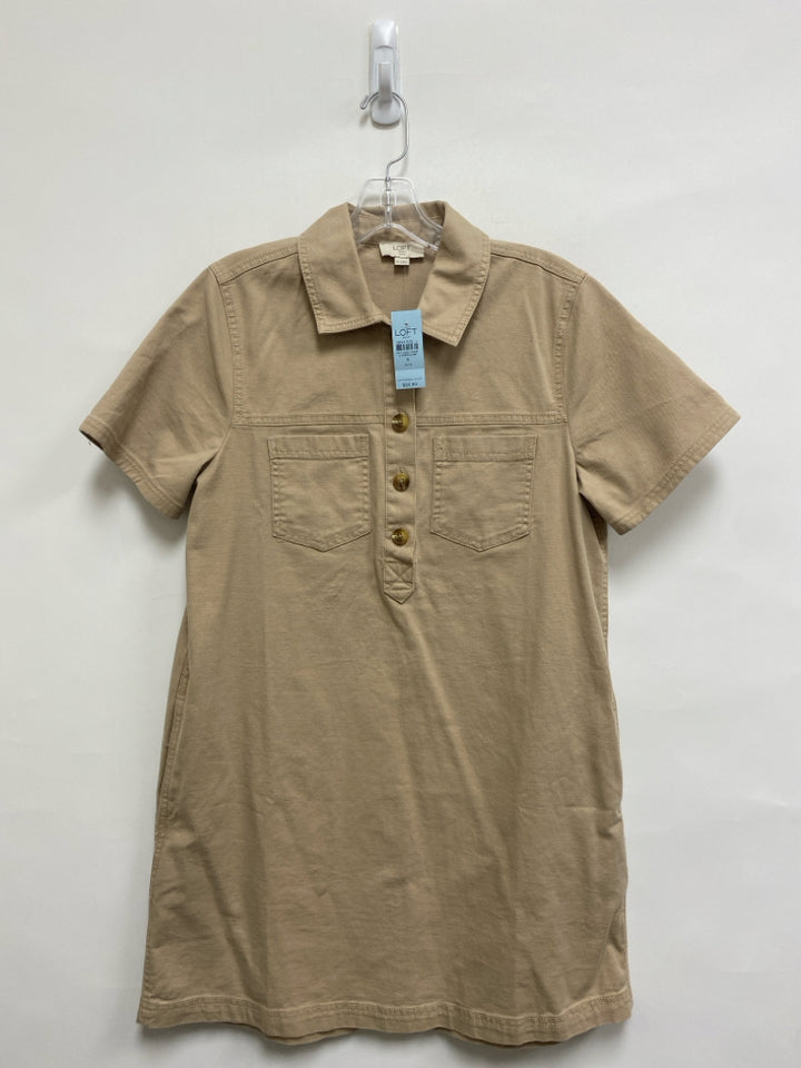 NWT LOFT Size SP Tan Petite Dress
