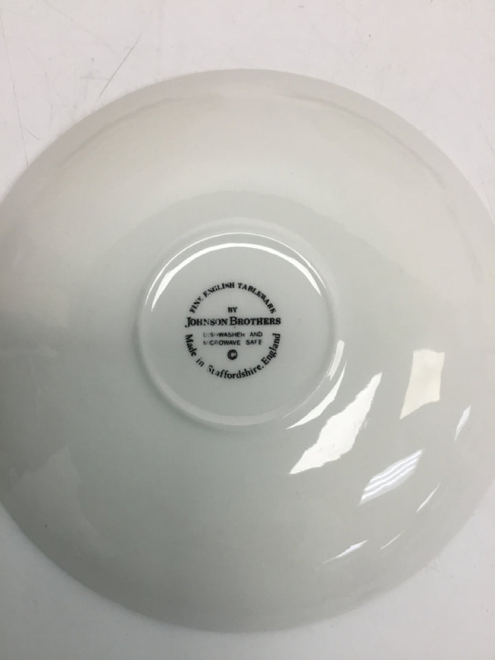 White Pink/Multi Flowers Dishes