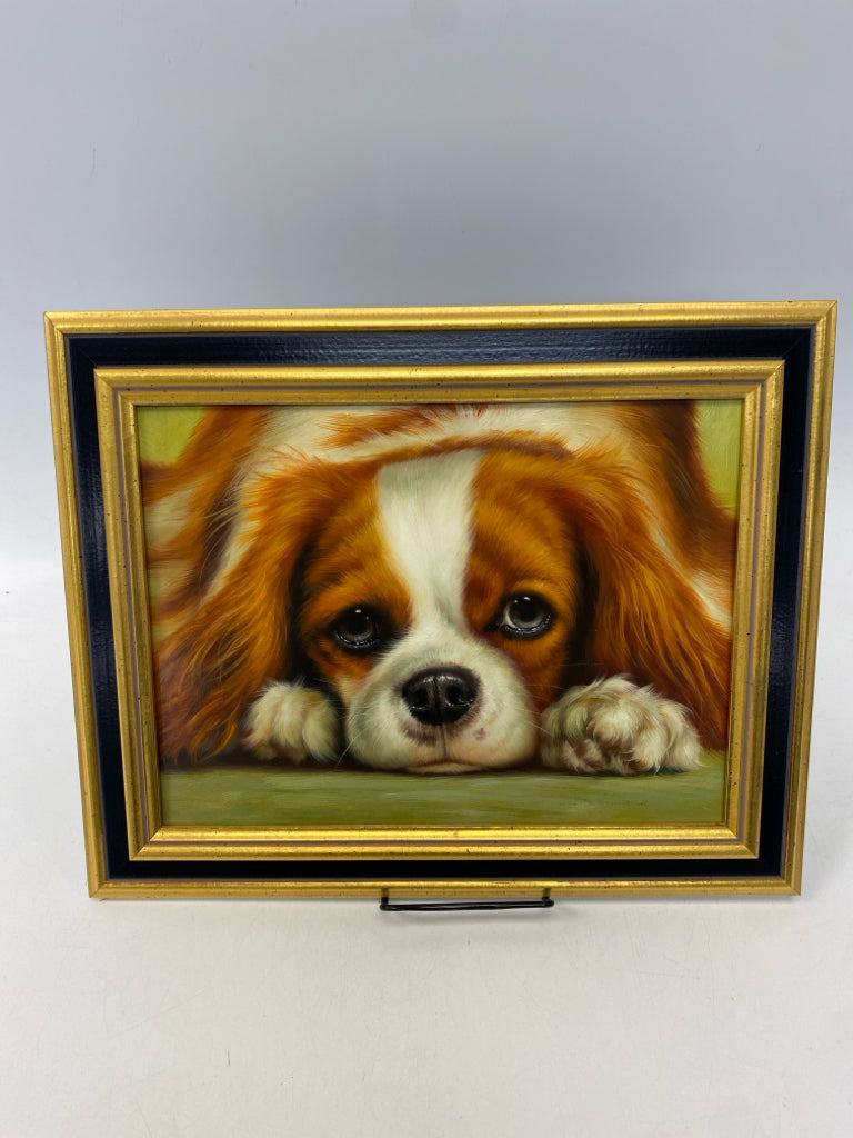 Brown/White Framed Art