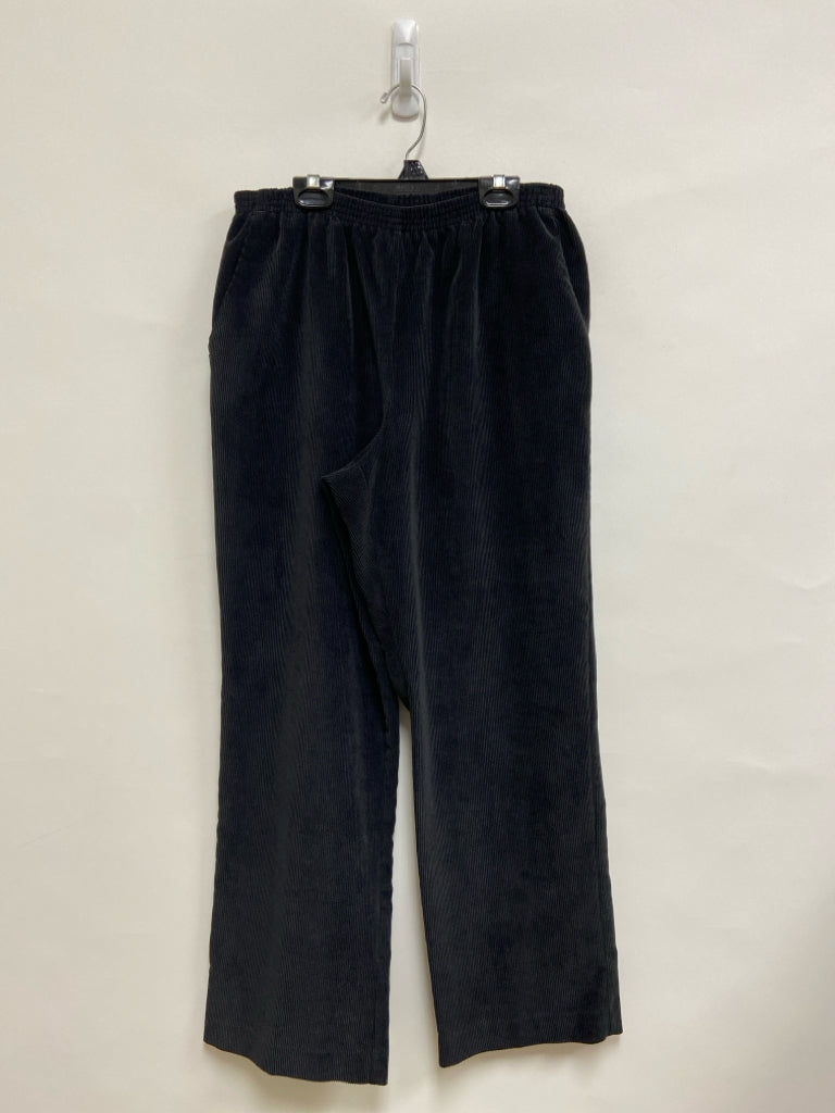 Alfred Dunner Size 14 Black Corduroy Ladies Pants