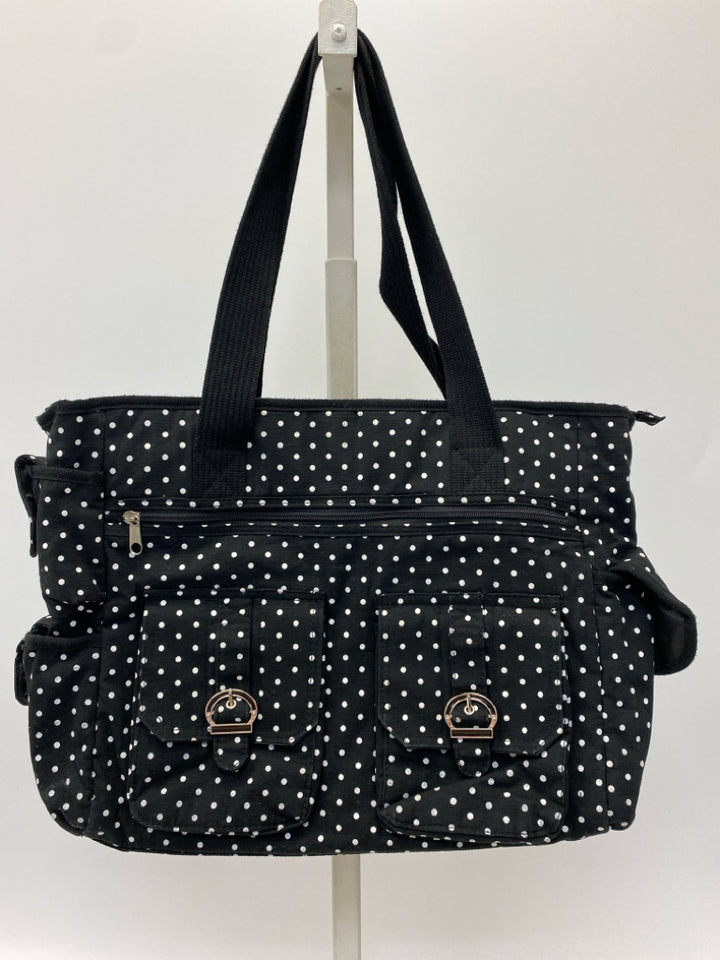 Black/White Polka Dot Tote Bag