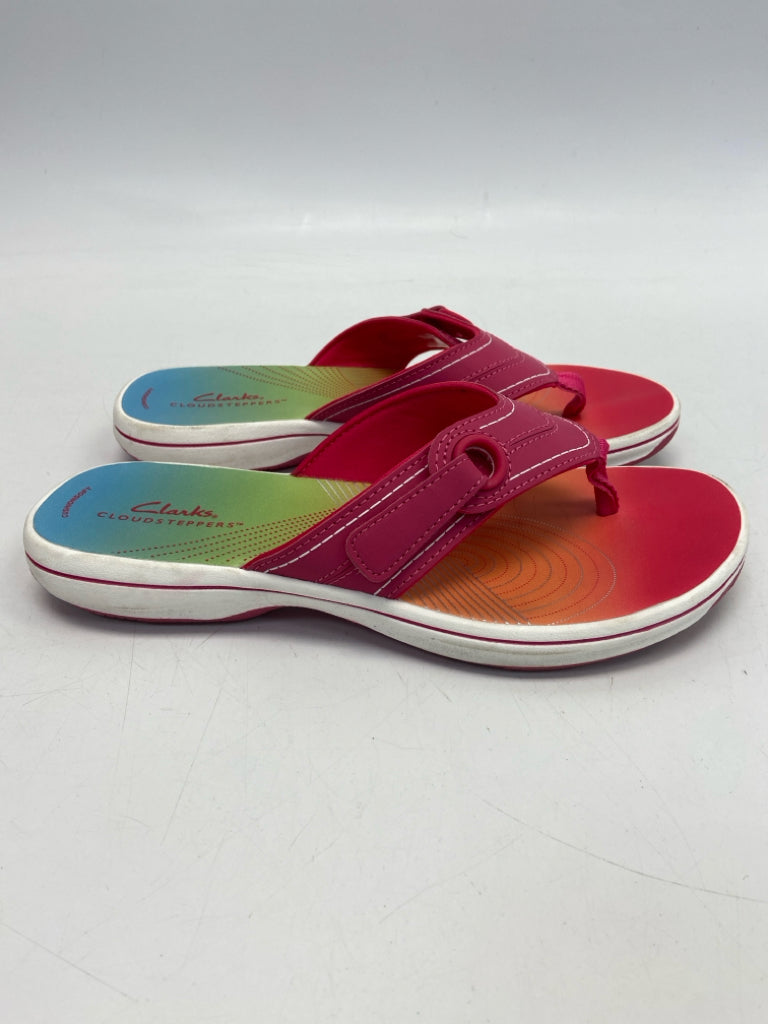Clarks  Size 7 Fuchsia Sandals