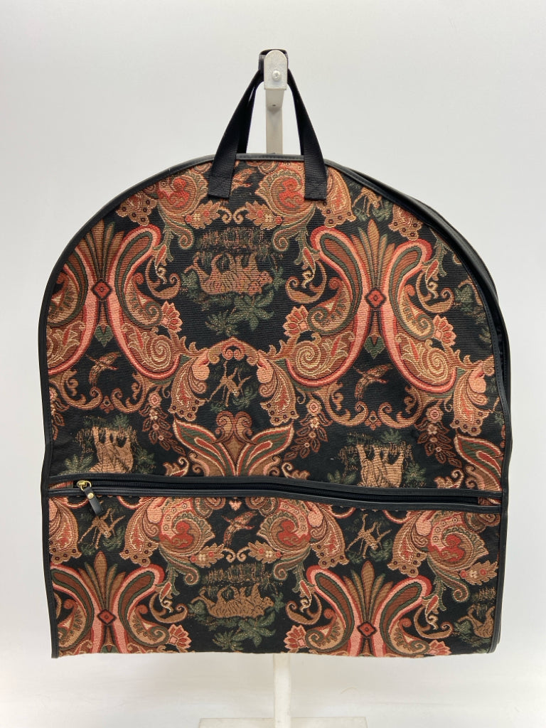 Black Multi Color Garment Bag
