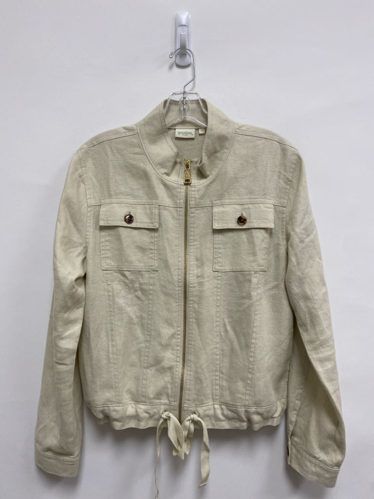 Spartina 449 Size S Beige Zip Down Ladies Jacket