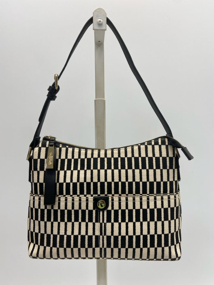 Spartina 449 Cream Black Print Handbag