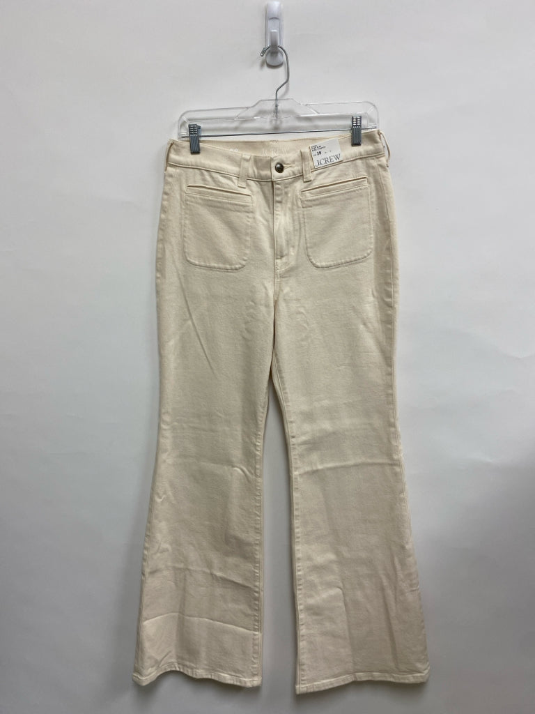 NWT J Crew Size 28 Ivory Wide Leg Ladies Jeans