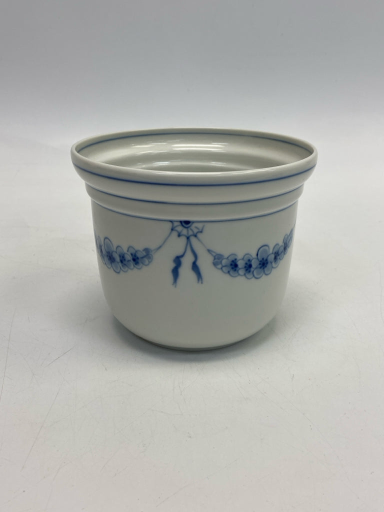 White Blue Floral Pitcher