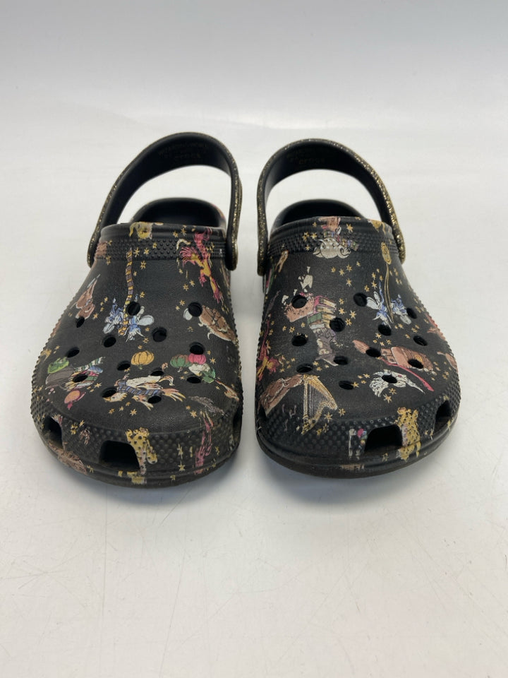 Crocs SIZE 3 Black Multi Color Harry Potter Girl&