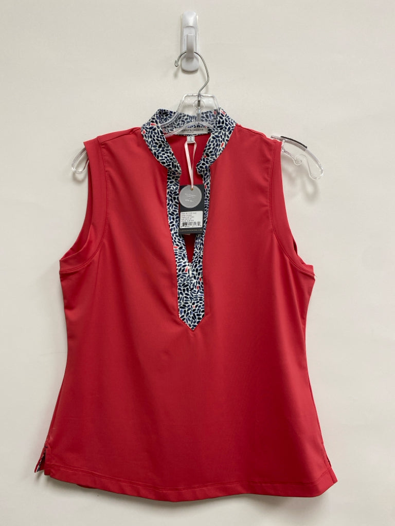 NWT Fairway &amp; Greene Size M Coral Sleeveless Athletic Top