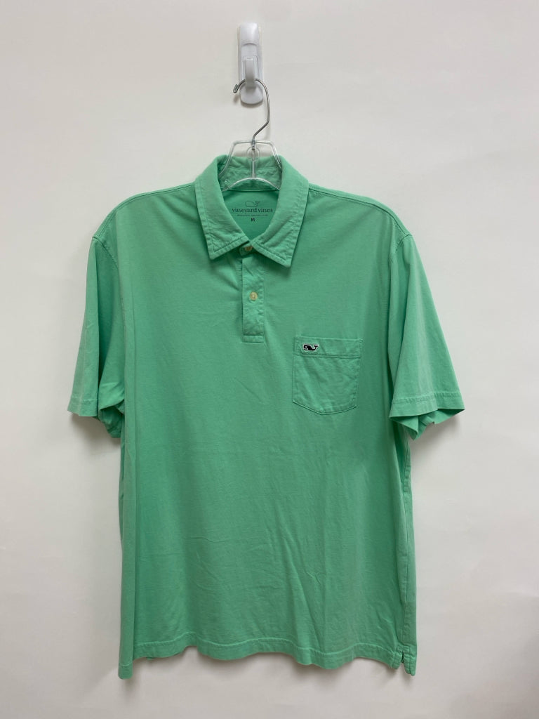 Vineyard Vines Size M Seafoam Polo Men&