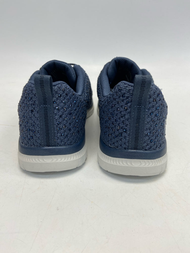 Skechers  Size 7 Navy Fabric Sneakers