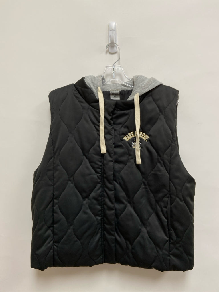 Size XL Black Wake Forest Hooded Ladies Vest