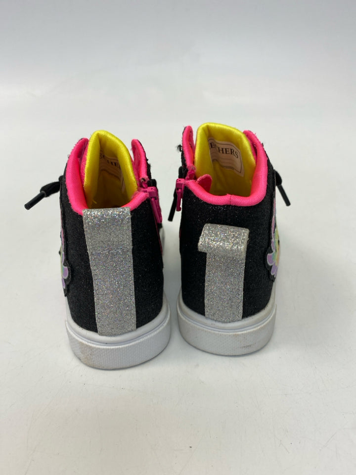 Skechers SIZE 5 Black Pink/Multi Lit Girl&