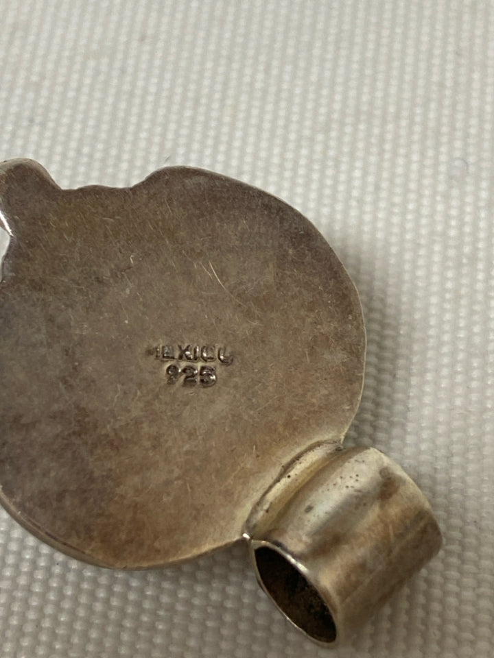 Silver Black Oval(s) Pendant