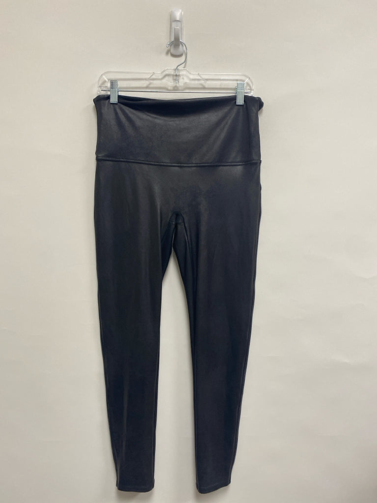 Spanx  SIZE  1X Black Faux Leather Plus Size Leggings