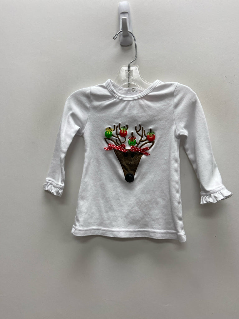 Mudpie SIZE 2/3 White Reindeer Girl&
