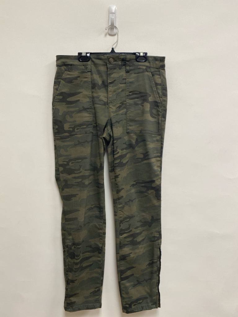 Sanctuary Size 8 Dark Green Camouflage Ladies Pants