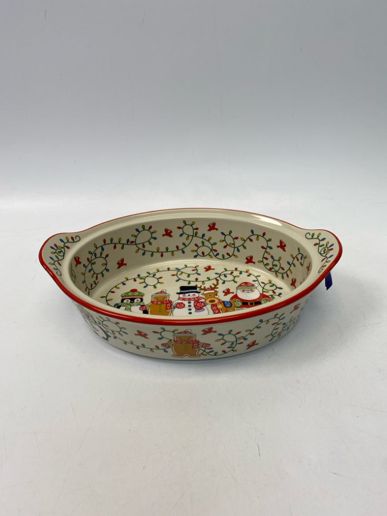 Temp-tations Cream Red/Multi Characters Ceramic Christmas