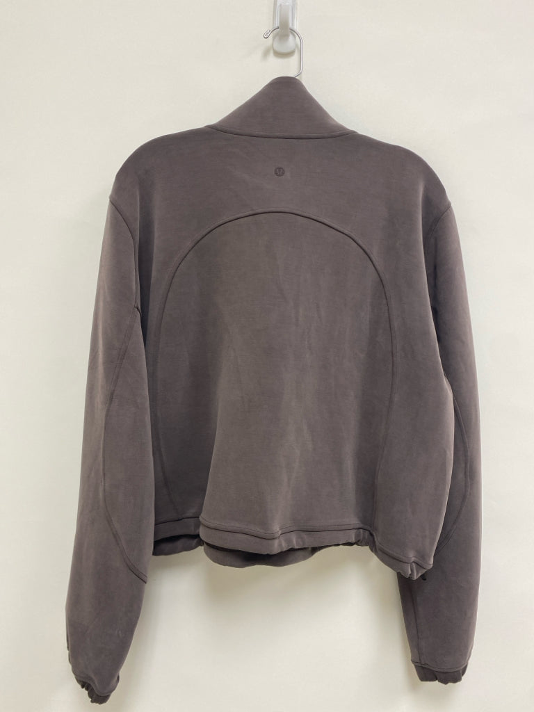 Lululemon Size 12 Dark Taupe Mock Neck Ladies Top