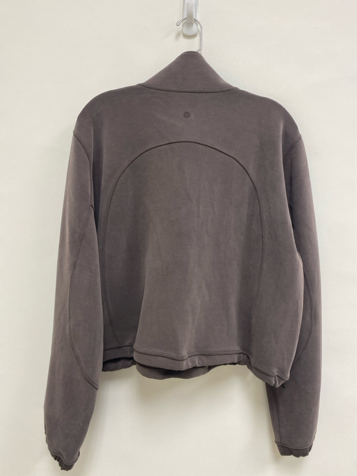 Lululemon Size 12 Dark Taupe Mock Neck Ladies Top