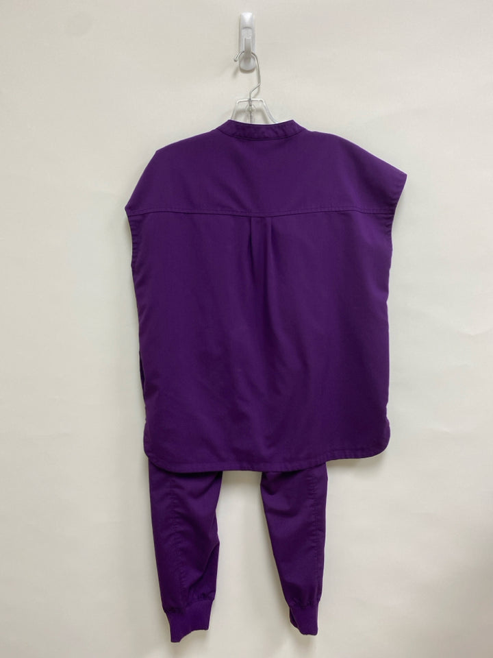 Healing Hands Size S Purple Sleeveless Uniform 2pc