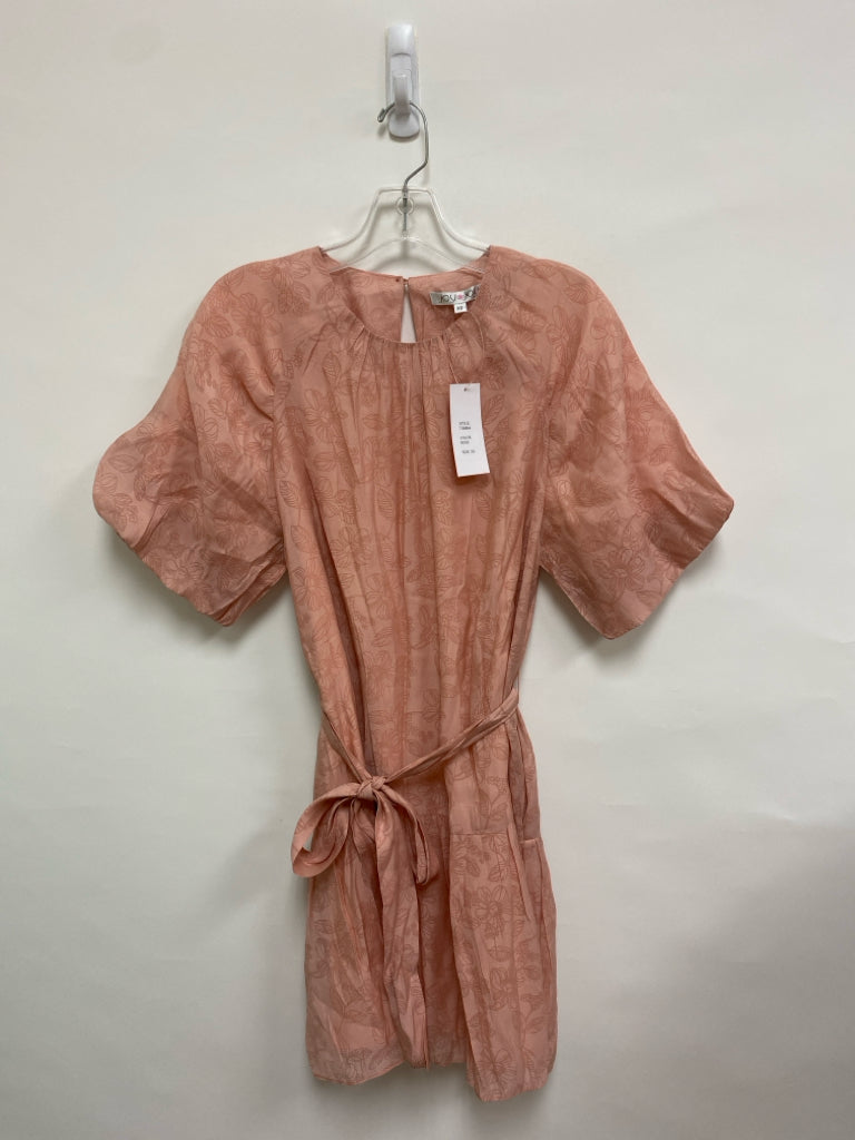 NWT Joy Joy Size XS Dusty Pink Floral Puff Sleeve Ladies Dress