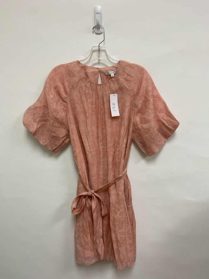 NWT Joy Joy Size XS Dusty Pink Floral Puff Sleeve Ladies Dress