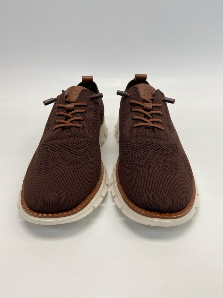NWOT Breeze Size 43 Dark Brown Lace-Up Knit Men&