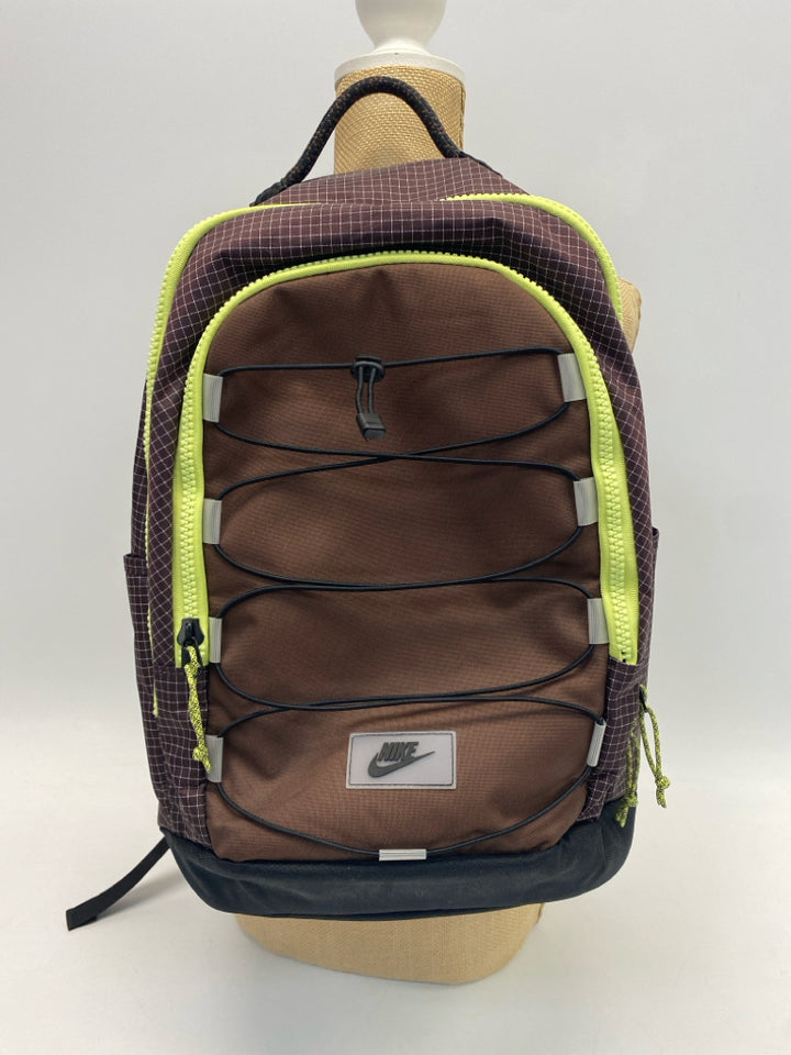 Nike Brown Yellow Backpack