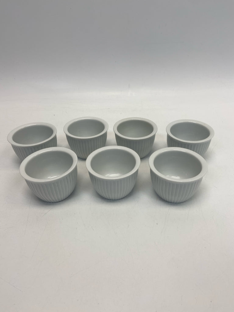 Sur La table White Ribbed Porcelain Bowl(s)