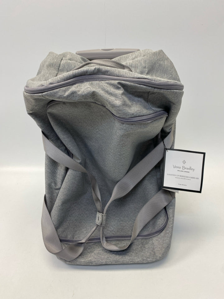 NWT Vera Bradley Pale Gray Duffle Bag