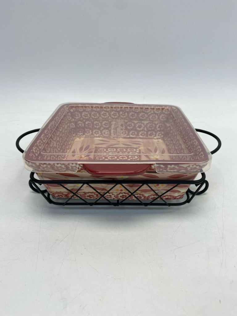 Temp-tations Red Cream Serving Piece