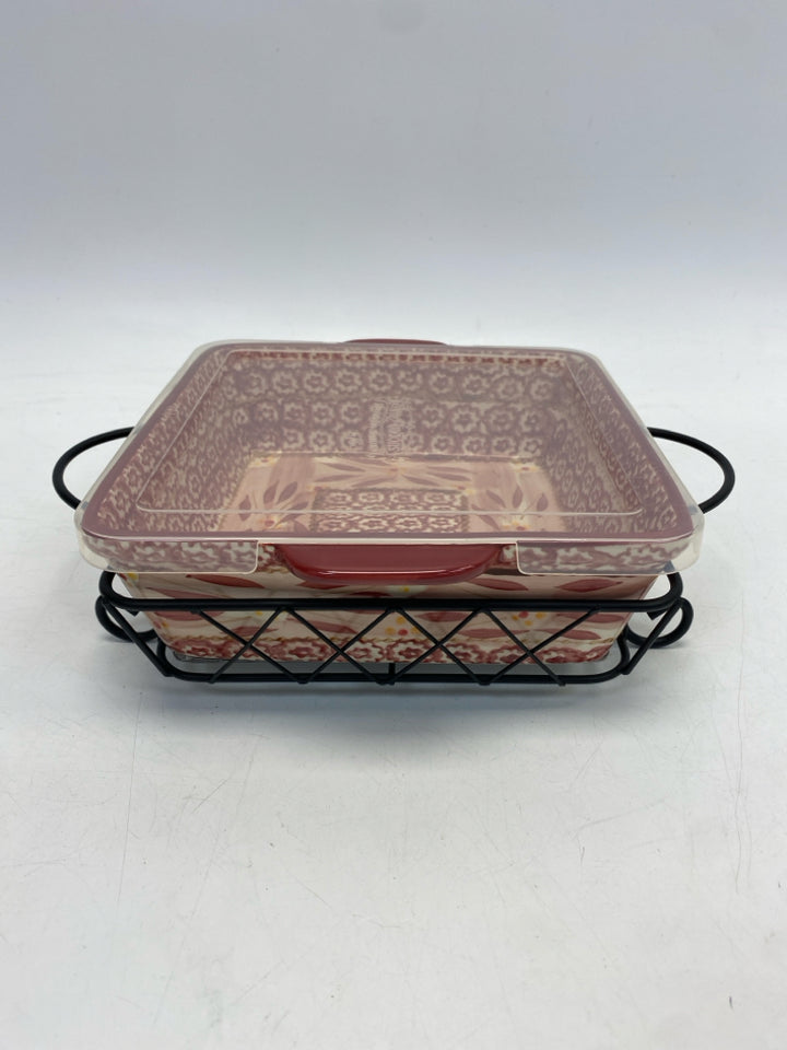 Temp-tations Red Cream Serving Piece