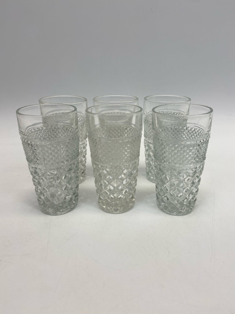 Clear Knobby Glass Glassware