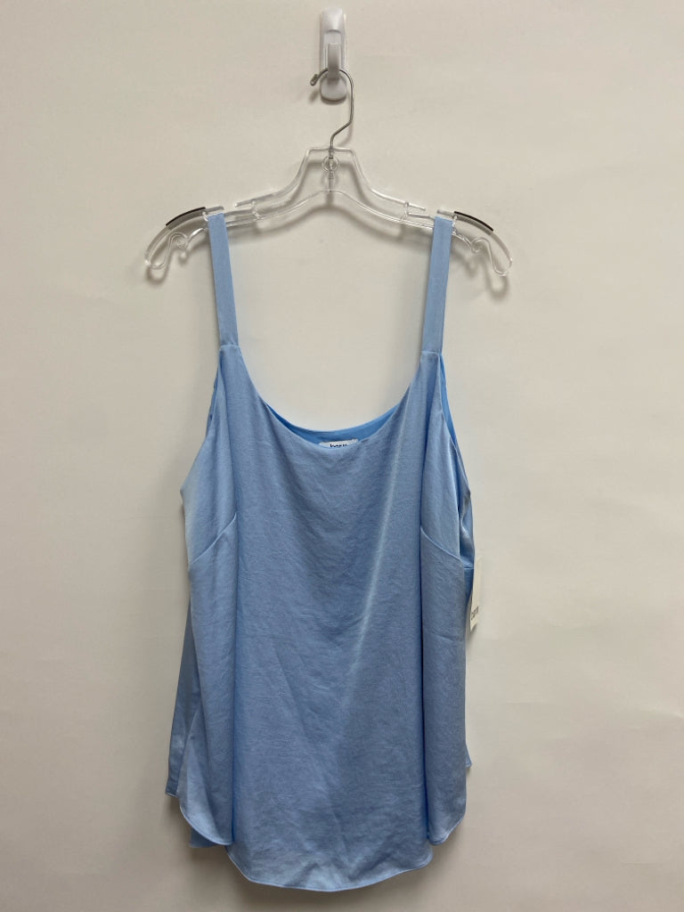NWT bar III  SIZE  1X Pale Blue Sleeveless Satin Plus Size Top