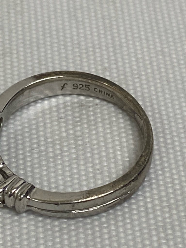 Silver Clear Jeweled Ring