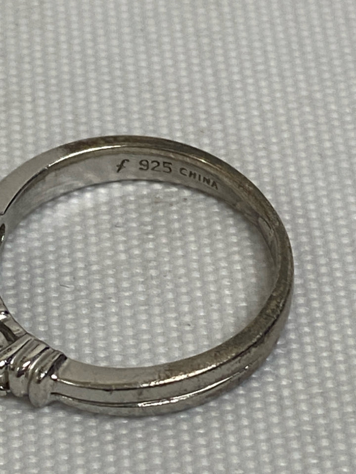 Silver Clear Jeweled Ring