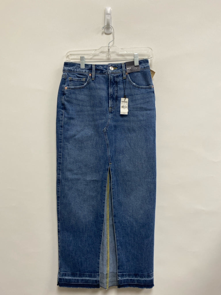 NWT Express Size 0 Faded Blue Denim Ladies Skirt