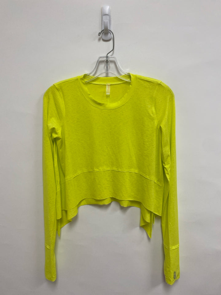 Free People Size XS Neon Yellow Cropped Ladies Top