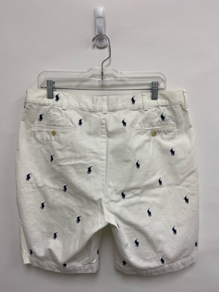Polo Size 36 White Navy Logo Men&