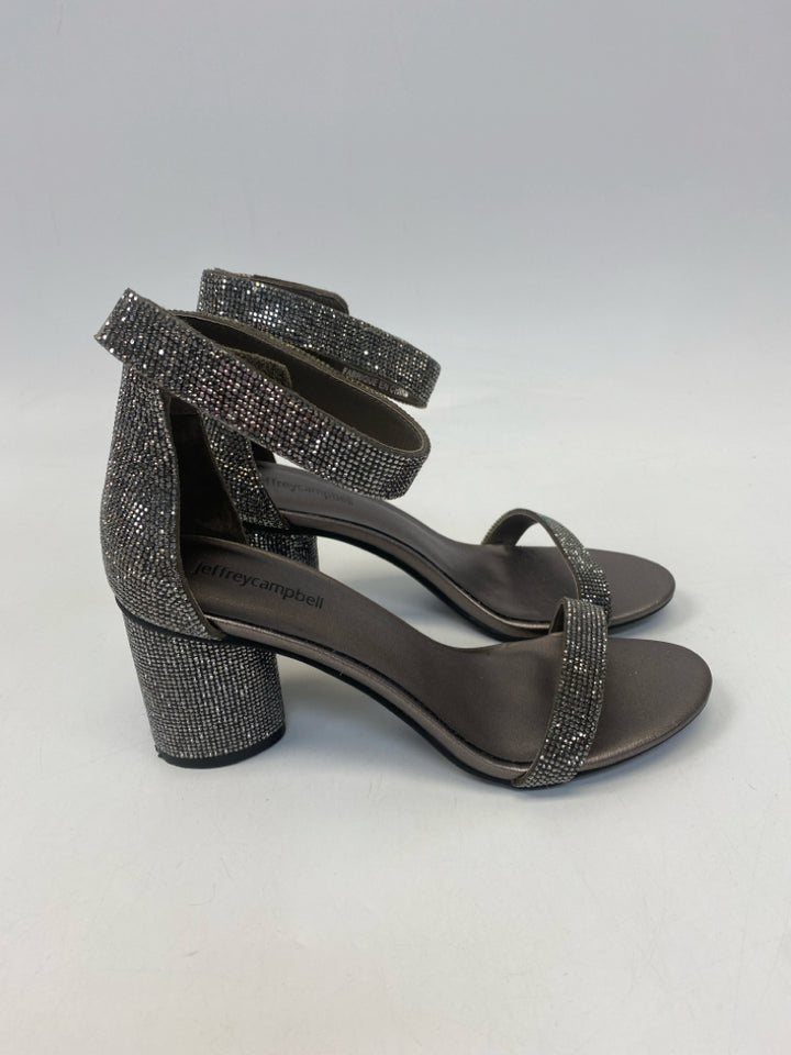 Jeffrey Campbell  Size 8.5 Silver Rhinestone(s) Sandals