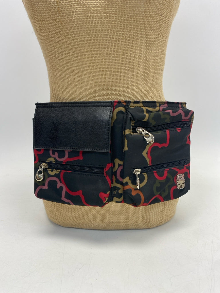 Black Multi-Color Belt Bag