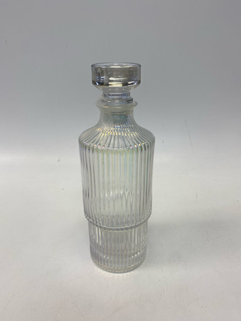 Clear Iridescent Decanter