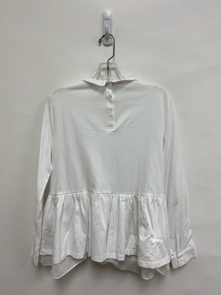 Size S White Long Sleeve Ladies Top