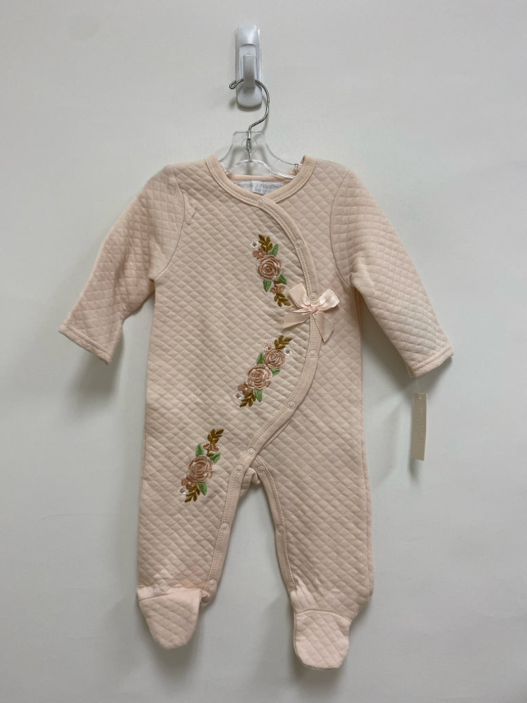 NWT Catherine Malandrino SIZE 6-9M Pale Pink Brown/Green Floral Girl&