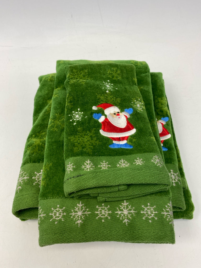 Green Red/White Santa Christmas