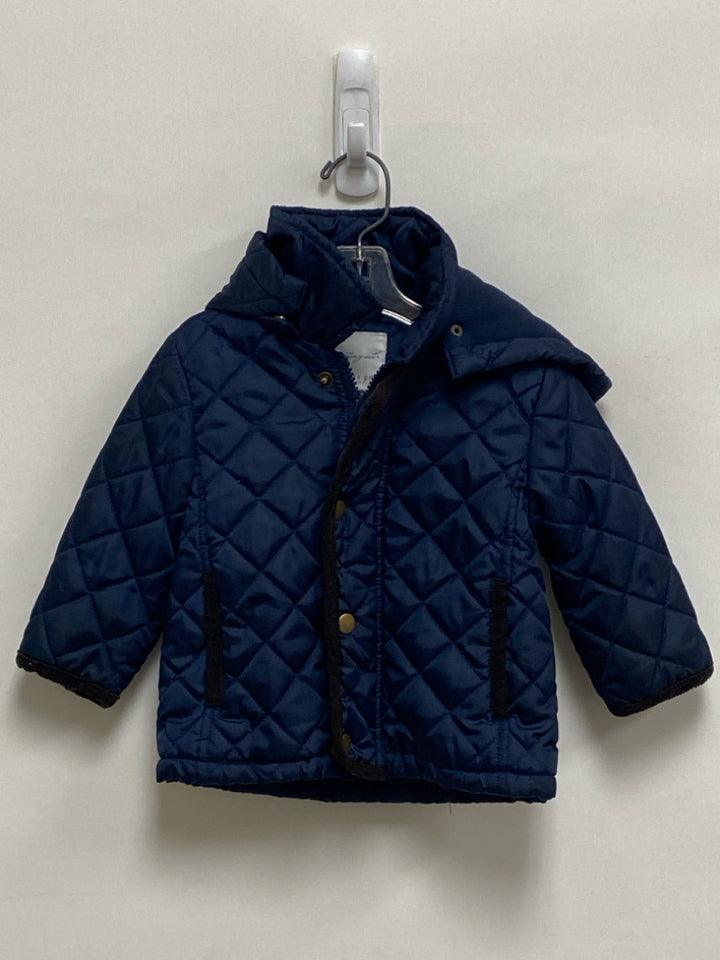 SIZE 12M Navy Brown Trimmed Girl&