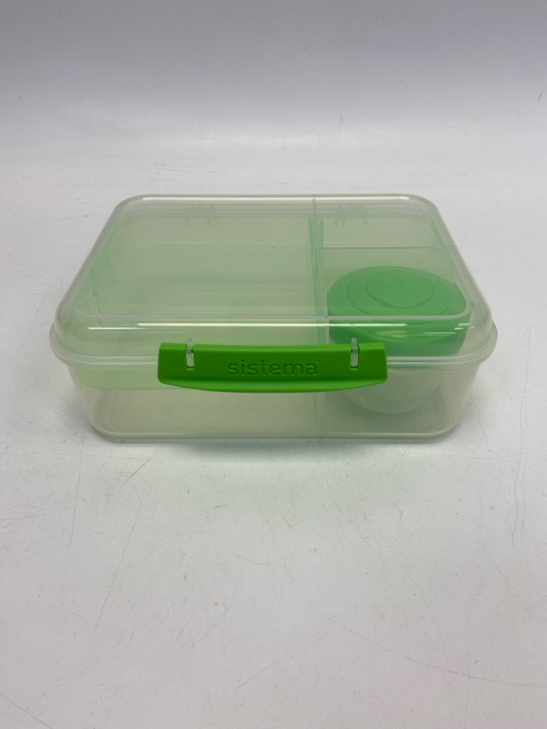 Frosted Green Plastic Storage Container