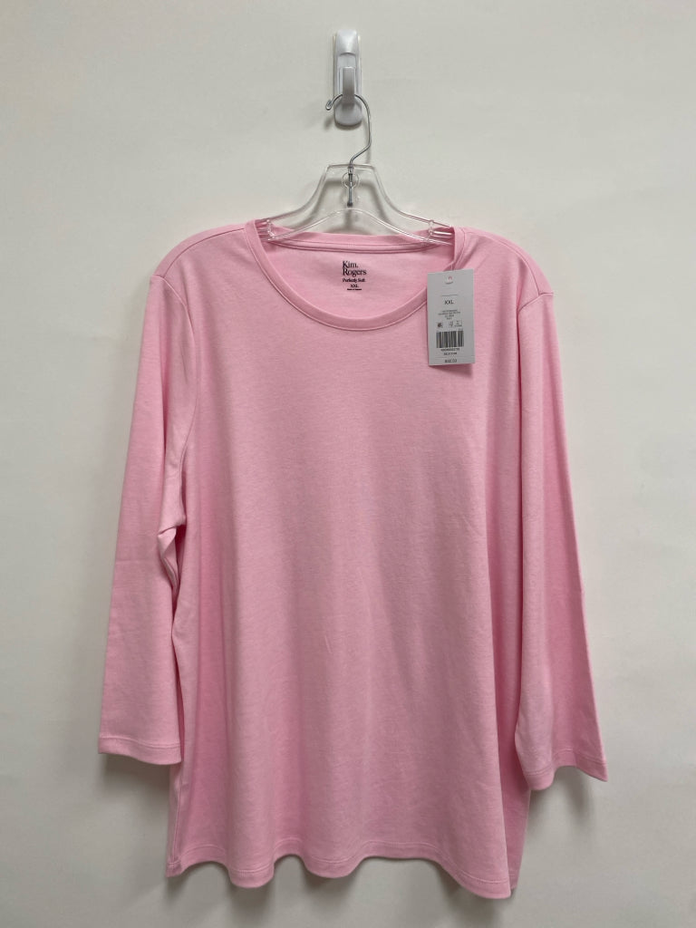 NWT Kim Rogers  SIZE  XXL Pink Plus Size Top