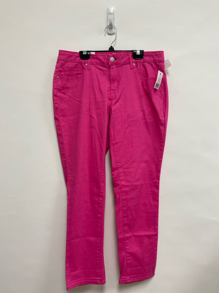 NWT Crown &amp; Ivy Size 10P Pink Petite Pants